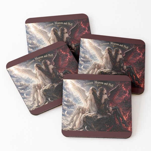 Item preview, Between Heaven and Hell – Angel & Devil Duality Art designed and sold by Kurekou Lab.