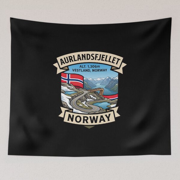 Item preview, Aurlandsfjellet Norwegian Mountain Road designed and sold by enzoade.