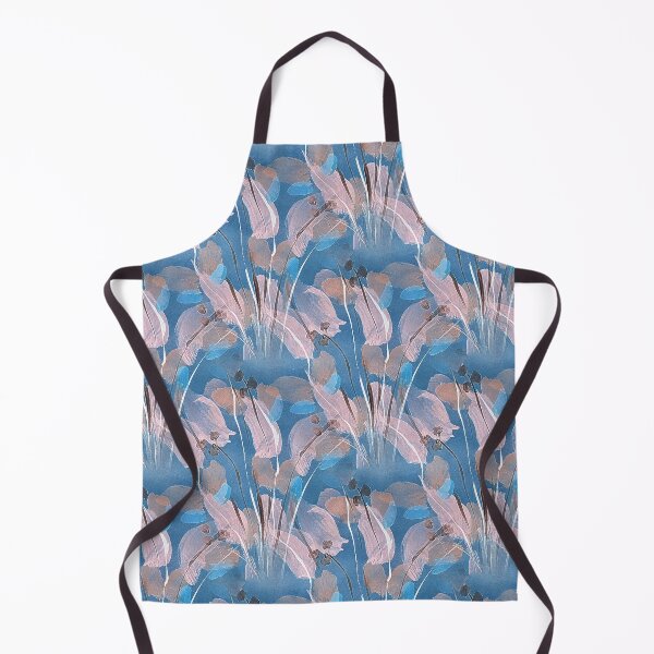 Item preview, Spring Painterly Garden Flowers on Blue designed and sold by Artistestella.