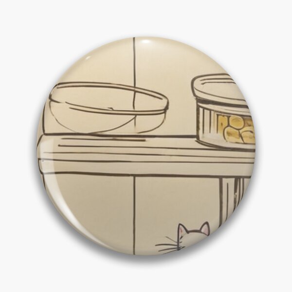Item preview, Illustration - Captivated White Feline, Delicate Line-Drawn Cabinet Interior designed and sold by World-Pets.