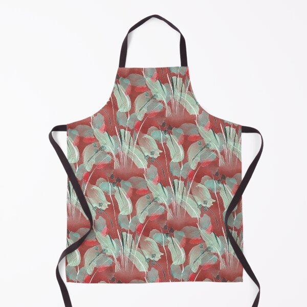 Item preview, Spring Painterly Garden Flowers on Red designed and sold by Artistestella.