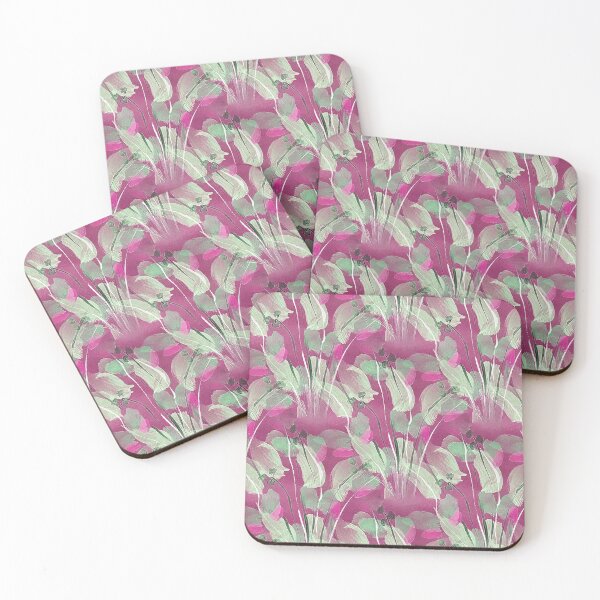 Item preview, Spring Painterly Garden Flowers on Pink designed and sold by Artistestella.