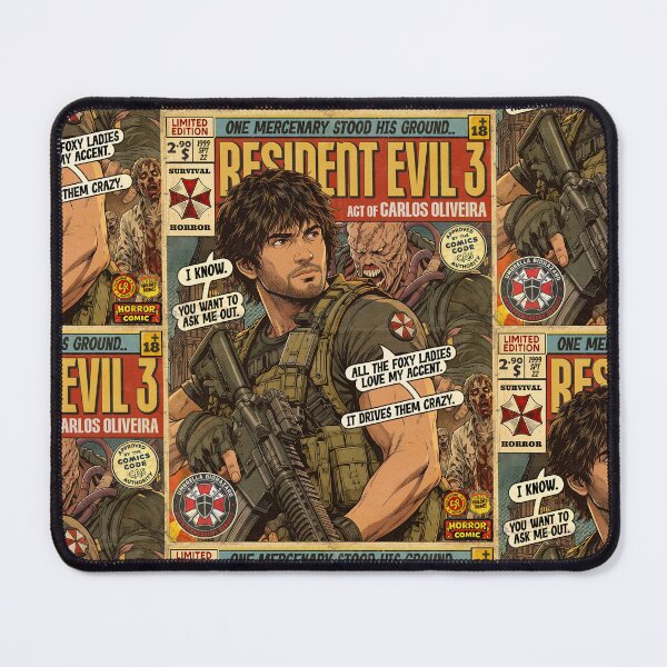 Item preview, Resident Evil 3 Vintage Retro Comic Cover Art designed and sold by Back2Collage.