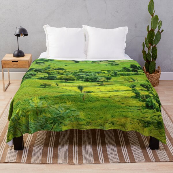 Item preview, Tropical lush green fields designed and sold by Fayes4Art.