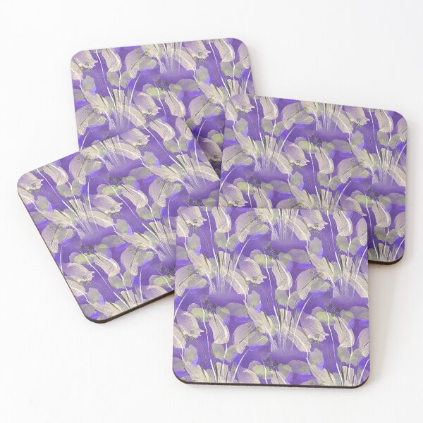 Item preview, Spring Painterly Garden Flowers on Purple designed and sold by Artistestella.