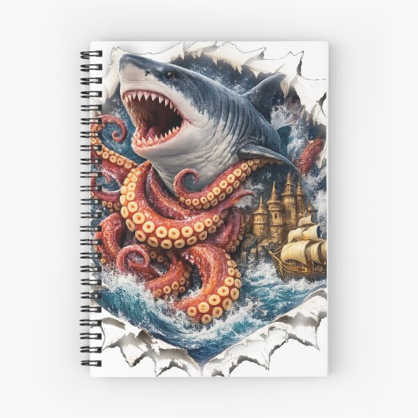 Item preview, The Call of the Deep – Shark & Kraken 5D designed and sold by Minddey.