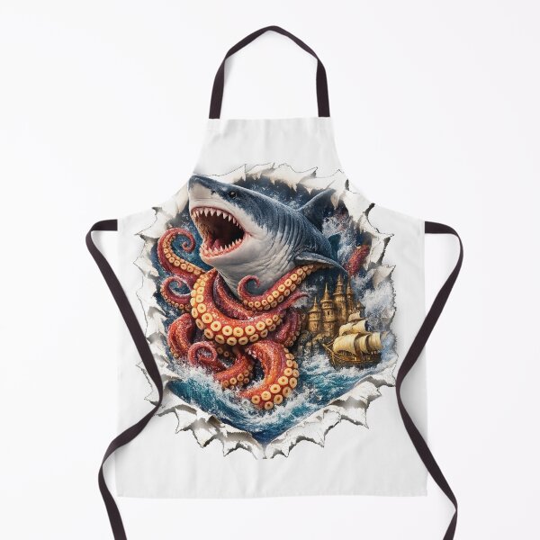 Item preview, The Call of the Deep – Shark & Kraken 5D designed and sold by Minddey.