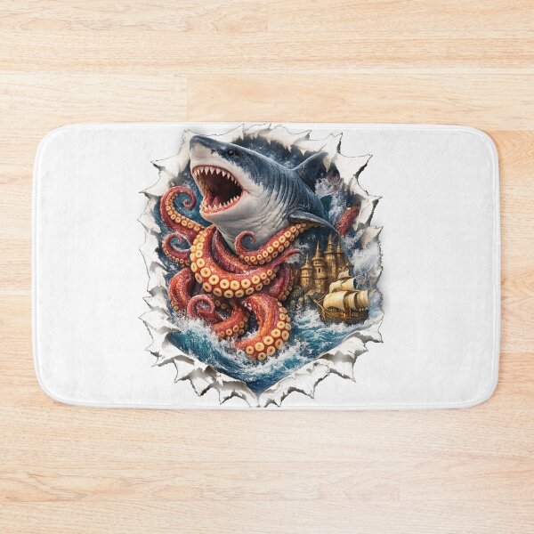 Item preview, The Call of the Deep – Shark & Kraken 5D designed and sold by Minddey.