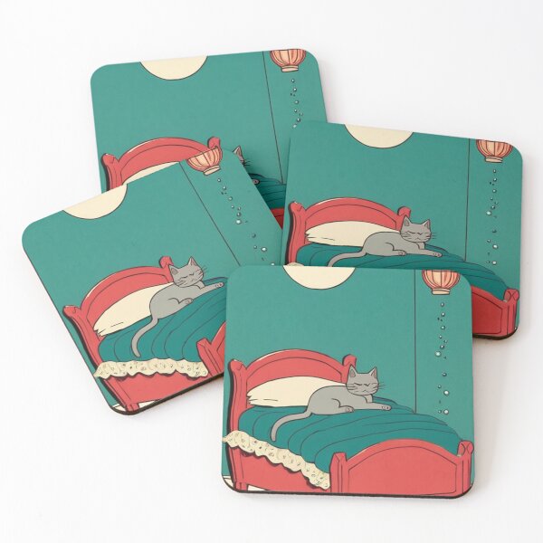 Item preview, Illustration - Domestic Feline Character, Cozy 1950s Interior designed and sold by World-Pets.