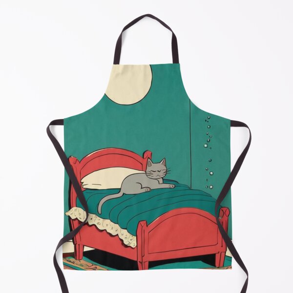 Item preview, Illustration - Domestic Feline Character, Cozy 1950s Interior designed and sold by World-Pets.
