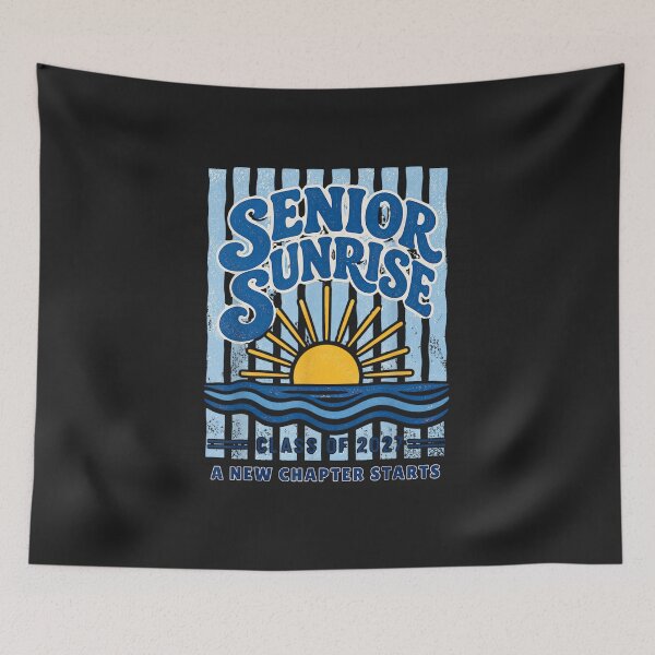Item preview, Senior Sunrise Class of 2027 Graduation Beach Retro Vintage Design designed and sold by abig-eiyana.