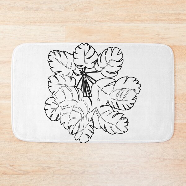 Item preview, Split-Leaf Monstera Shrub Blueprint Outline Asset designed and sold by zanaxxer.