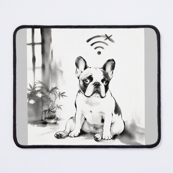 Item preview, Wi-Fi Lost, Brain Offline – Funny French Bulldog Design designed and sold by ManggaeJM.