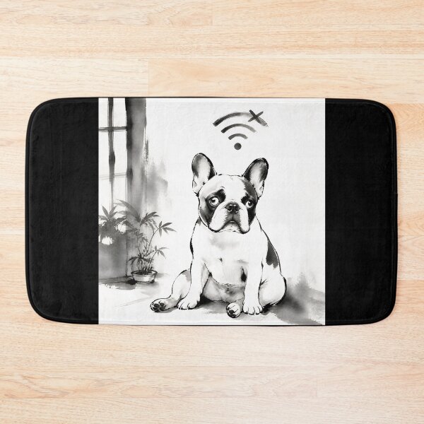Item preview, Wi-Fi Lost, Brain Offline – Funny French Bulldog Design designed and sold by ManggaeJM.