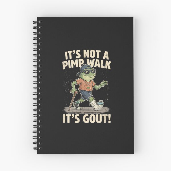 Item preview, It's Not A Pimp Walk It's Gout Funny Frog Gout Awareness Design designed and sold by abig-eiyana.