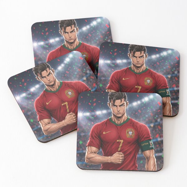 Item preview, Portugal Soccer Futbol Player Captain Number 7 Anime Art designed and sold by N0WUC1.