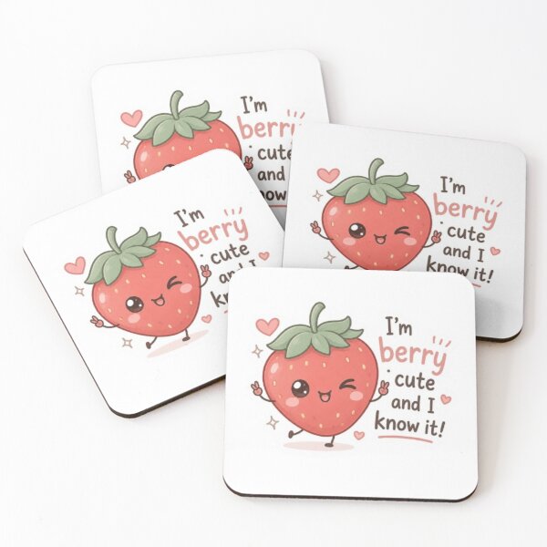 Item preview, Cute strawberry kawaii sticker. designed and sold by Vegasstickers.