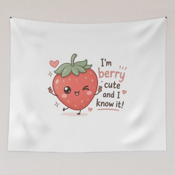 Item preview, Cute strawberry kawaii sticker. designed and sold by Vegasstickers.
