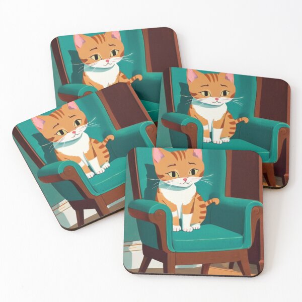 Item preview, Illustration - Domestic Feline Character, Nostalgic Atmosphere of the 1950s designed and sold by World-Pets.