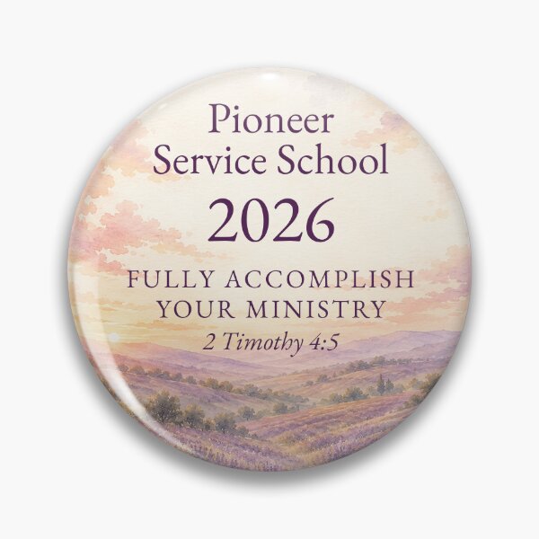 Item preview, Pioneer Service School 2026 | Lavender Fields Watercolor | Fully Accomplish Your Ministry designed and sold by Kishaprints.