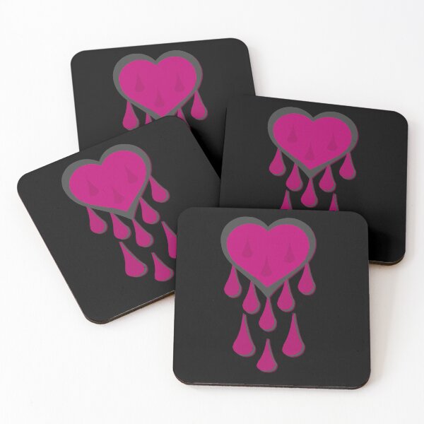 Item preview, hearts, goth, dripping, for mom, blop designed and sold by Kirei-Lily.