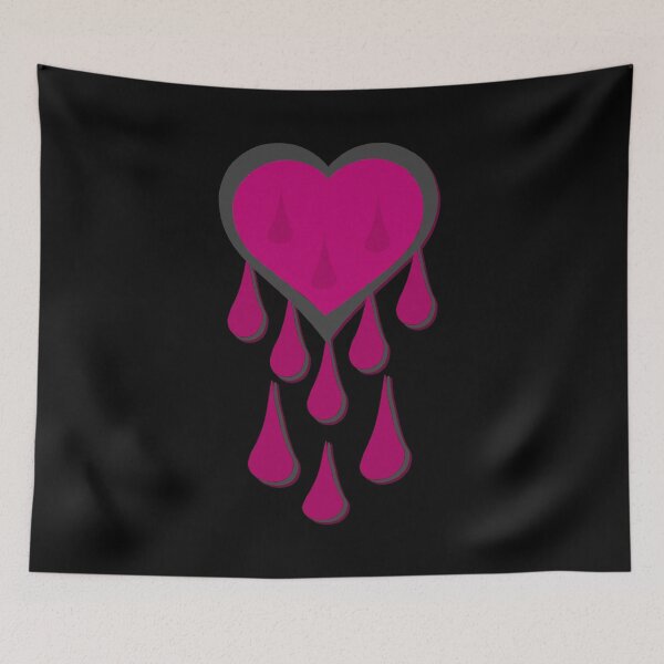 Item preview, hearts, goth, dripping, for mom, blop designed and sold by Kirei-Lily.