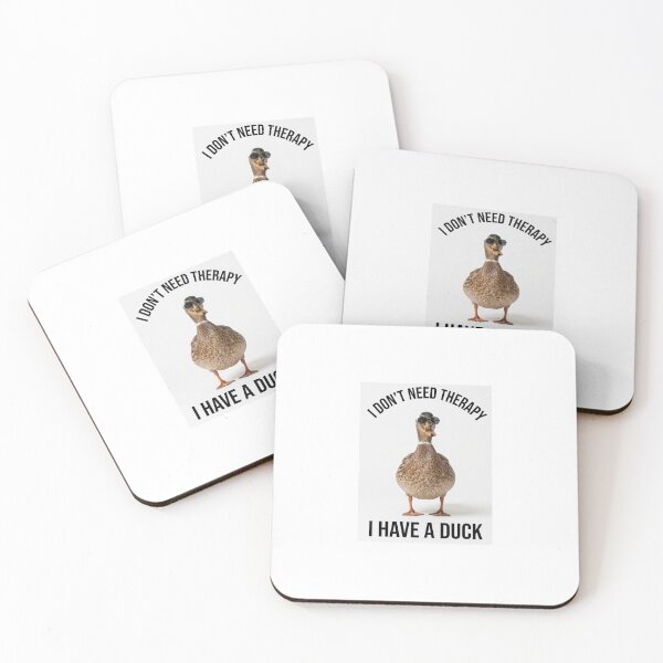 Item preview, Duck i don't need therapy meme memes parody funny sarcasm sarcastic cat designed and sold by CheeseBlueprint.