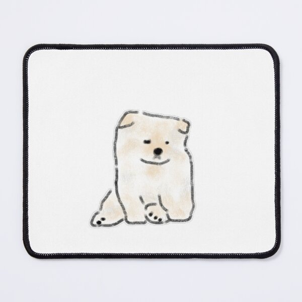 Item preview, Cute Winking Puppy Fluffy Dog Illustration designed and sold by raun.draw.