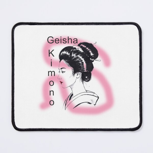 Item preview, Japanese Geisha Profile Art with Pink Neon Glow designed and sold by hurmenkuloni67.