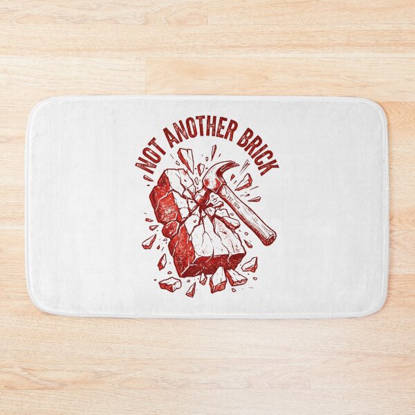 Item preview, Not Another Brick Vintage Woodcut Hammer Rock Break designed and sold by SplashTastic.