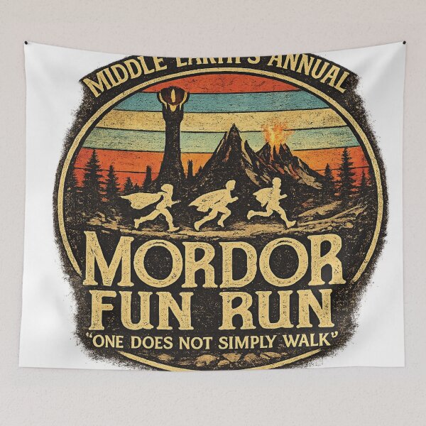 Item preview, Middle earths annual mordor fun run designed and sold by mariedesigner.