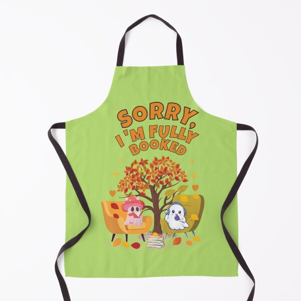 Item preview, Sorry, I'm Fully Booked – Cute Ghost Reading Autumn Halloween Book Lover designed and sold by jananinaveen.