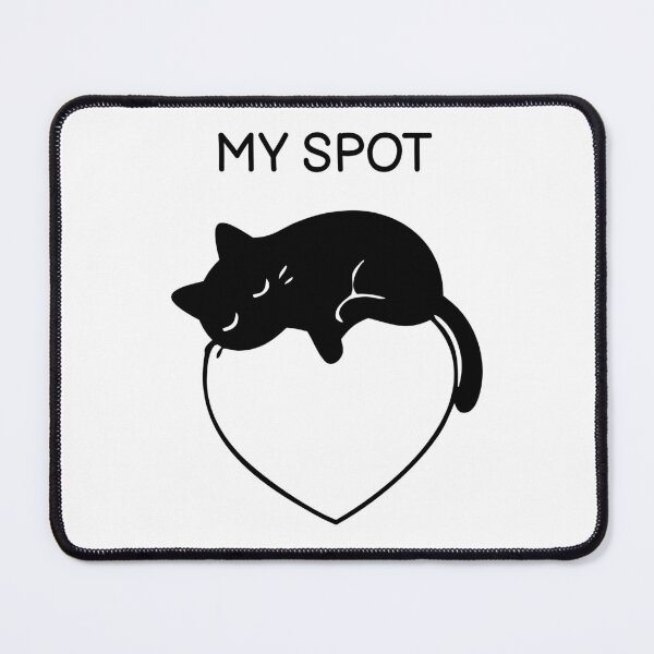 Item preview, My Spot Funny Black Cat Sticker designed and sold by FUEGO & NOX.