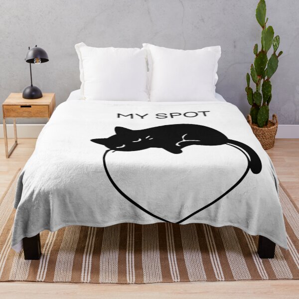 Item preview, My Spot Funny Black Cat Sticker designed and sold by FUEGO & NOX.