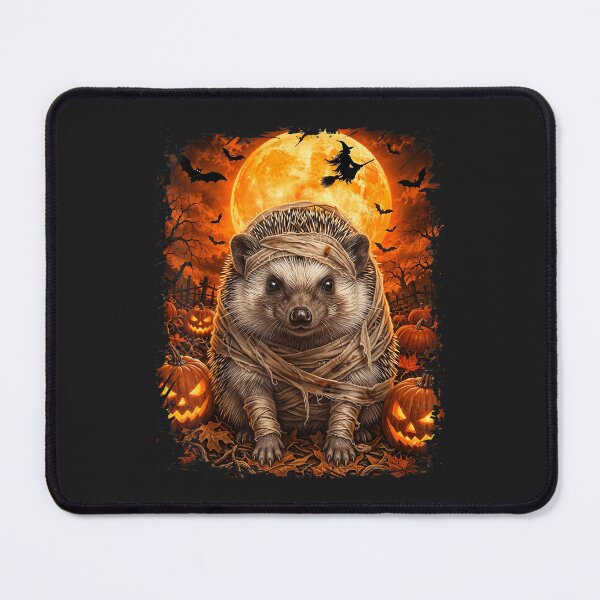 Item preview, Halloween Hedgehog Mummy Spooky Pumpkin Patch Cute Autumn Design designed and sold by abig-eiyana.