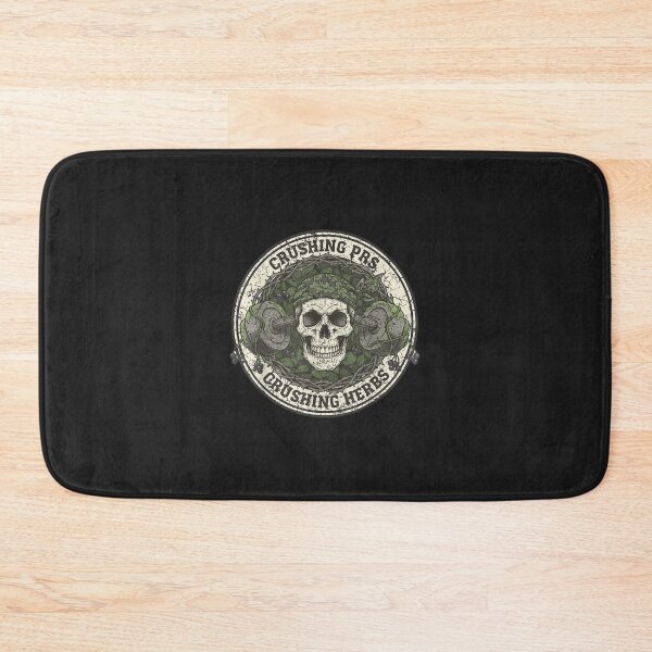 Item preview, Crushing PRs Crushing Herbs Funny Gym Skull Vintage Weightlifting Design designed and sold by abig-eiyana.