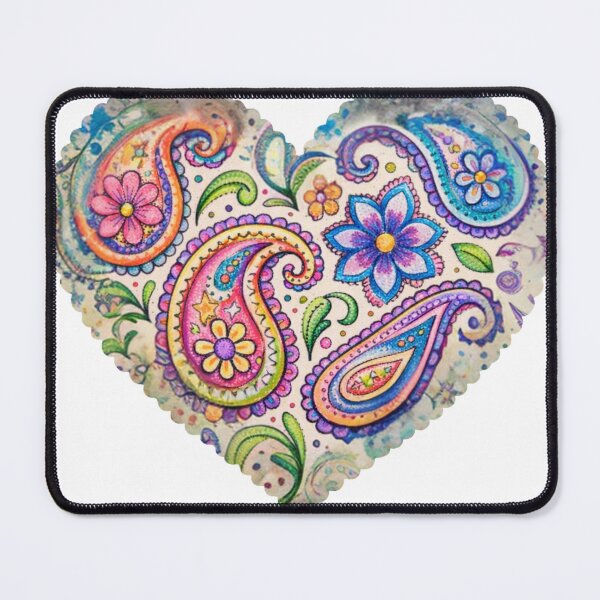 Item preview, Vintage Look PAISLEY HEART designed and sold by APRICOTMOON25.