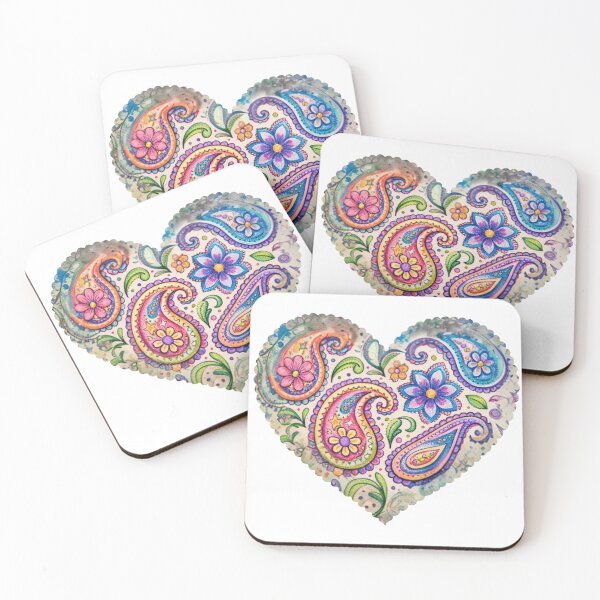 Item preview, Vintage Look PAISLEY HEART designed and sold by APRICOTMOON25.