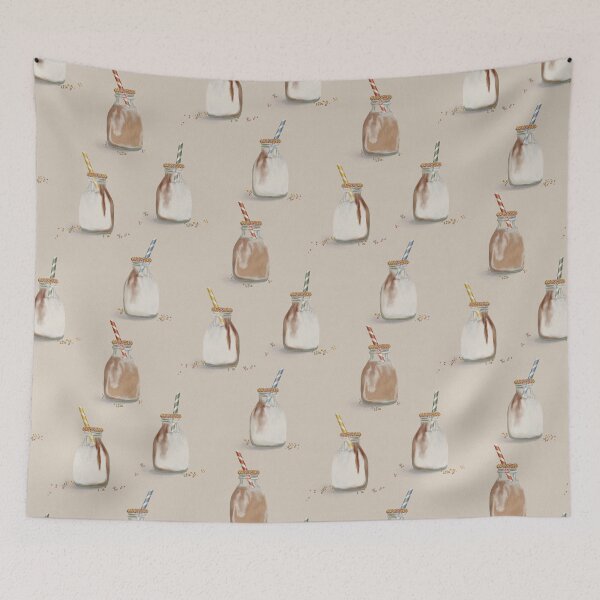 Item preview, Milk Bar Nursery Art — Bottles, Sprinkles & Straws designed and sold by Catherine Wallace Art.