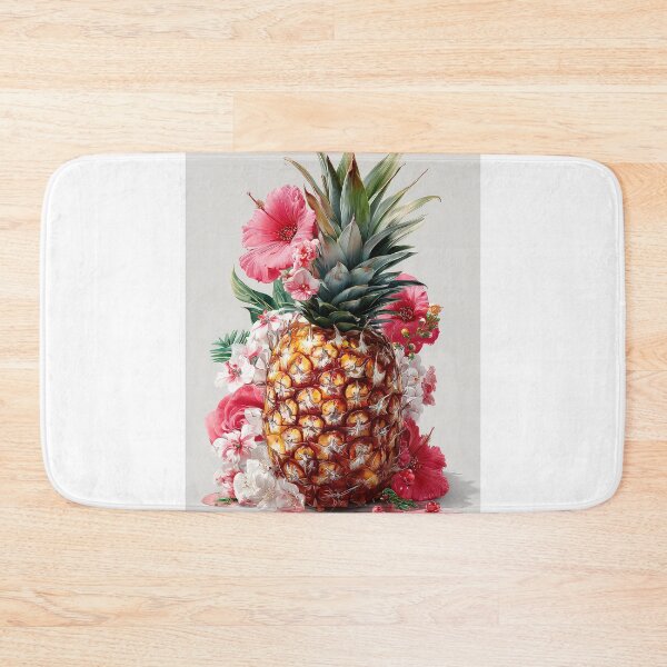 Item preview, Pineapple Tropical Fruits and Flowers designed and sold by Grafititee.