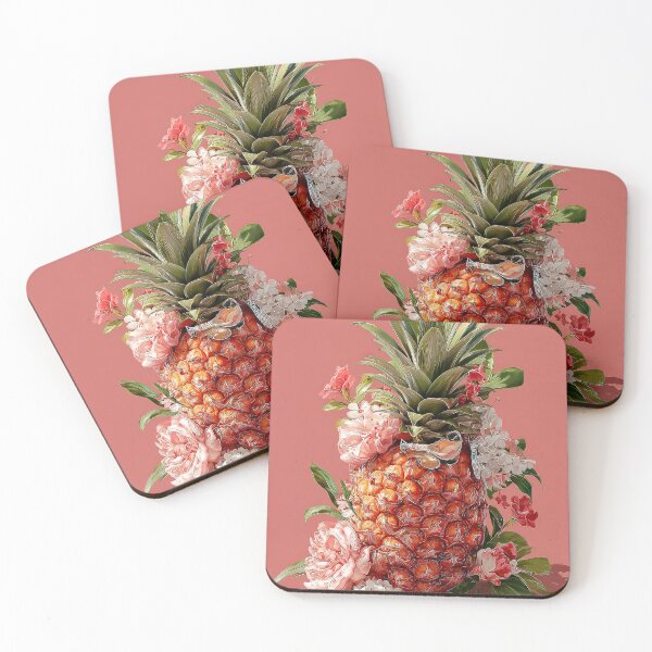 Item preview, Pineapple Tropical Fruits and Flowers designed and sold by Grafititee.