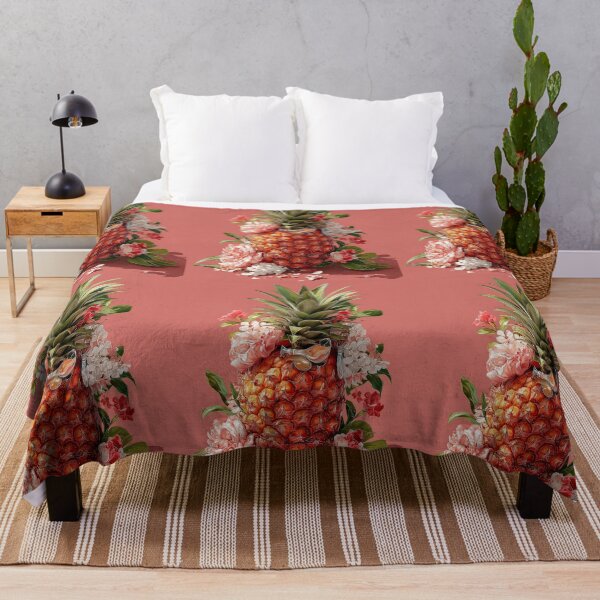 Item preview, Pineapple Tropical Fruits and Flowers designed and sold by Grafititee.