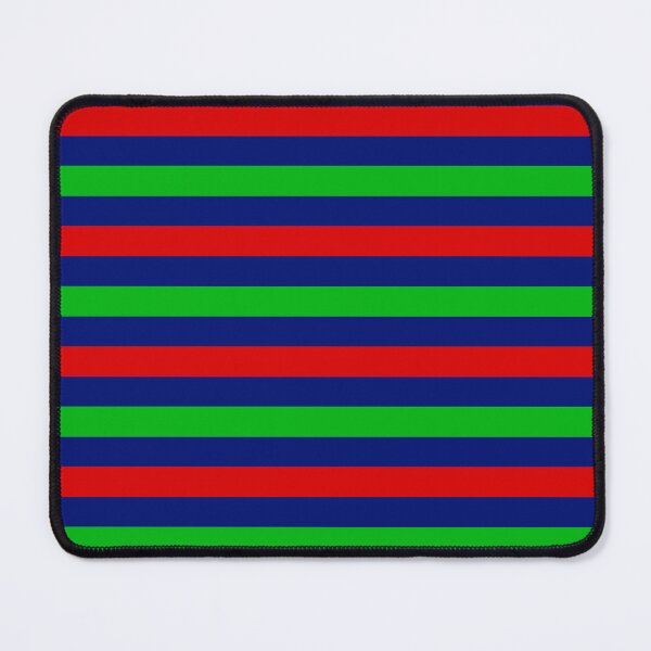 Item preview, Red And Green Stripes Design Blue designed and sold by PatternTitan.