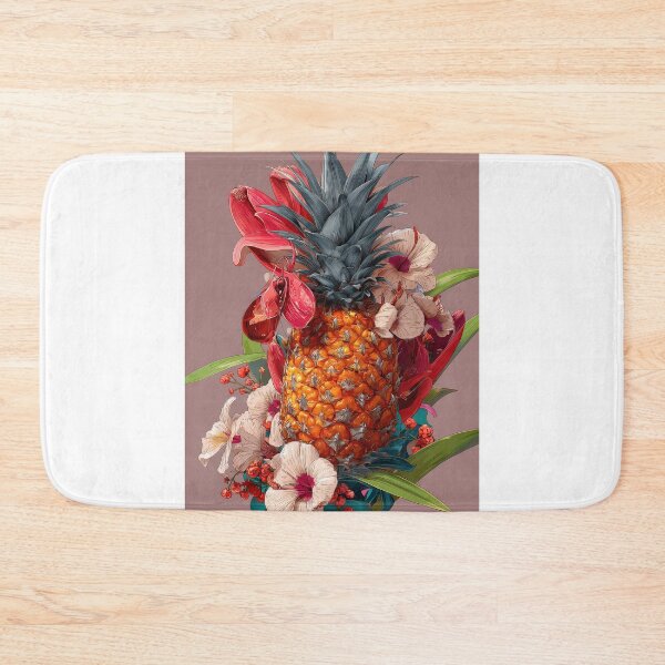 Item preview, Pineapple Tropical Fruits and Flowers designed and sold by Grafititee.