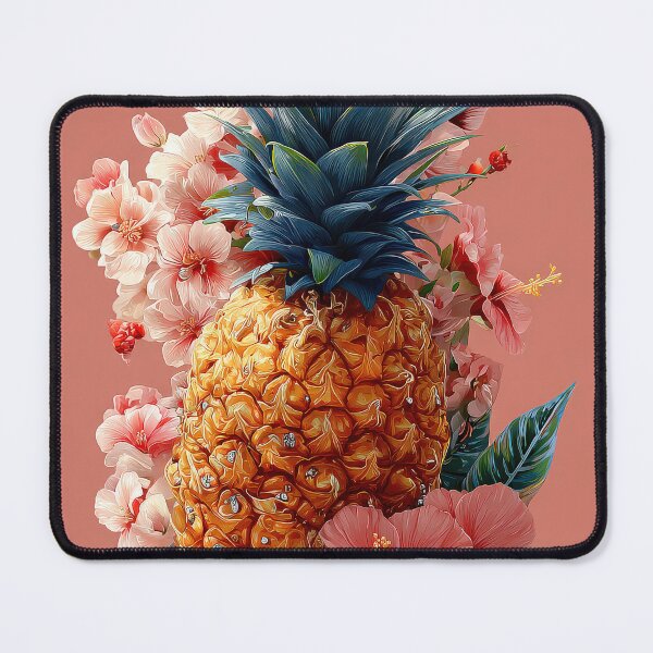 Item preview, Pineapple Tropical Fruits and Flowers designed and sold by Grafititee.