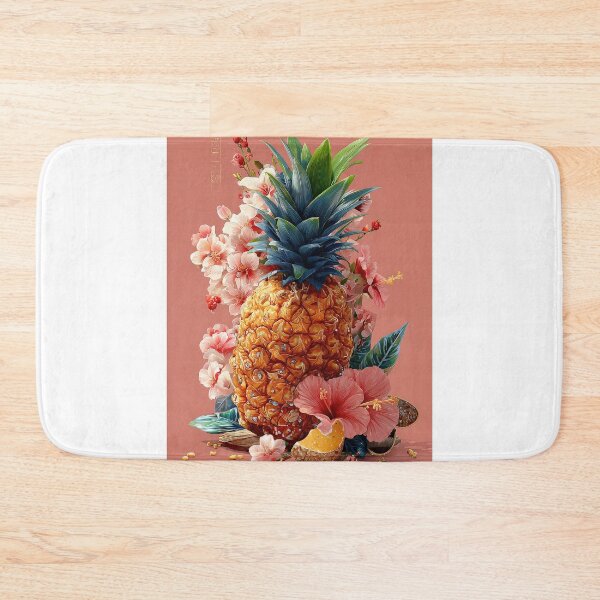 Item preview, Pineapple Tropical Fruits and Flowers designed and sold by Grafititee.
