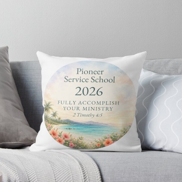 Item preview, Pioneer Service School 2026 | Tropical Beach Watercolor | Pioneer Keepsake designed and sold by Kishaprints.
