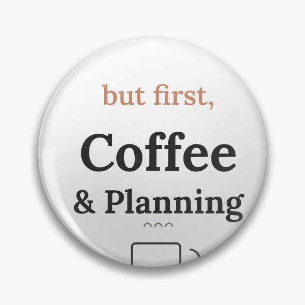 Artikelvorschau, Aber zuerst Kaffee und Planung – ein lustiger Planer entworfen und verkauft von SnazzifyDigital.