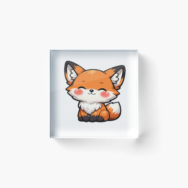 Item preview, Cute Little Orange Fox Face Illustration designed and sold by Owcomm.