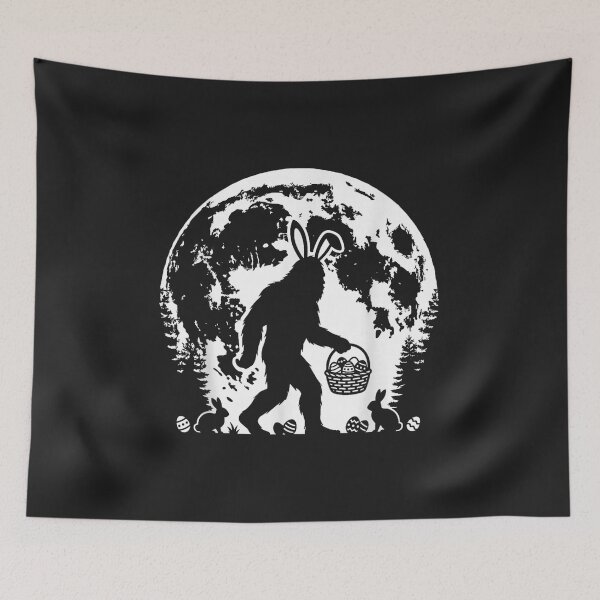 Item preview, Funny Easter Bigfoot Bunny Ears Sasquatch Egg Hunt Vintage Design designed and sold by abig-eiyana.